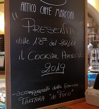 Carte du Antico Caffè Marconi à Muggia