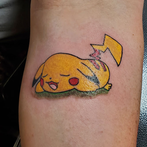 Explore biblical hellscape sleeve tattoo ideas, creative tattoo ideas in Redding, available at Caddy Daddys