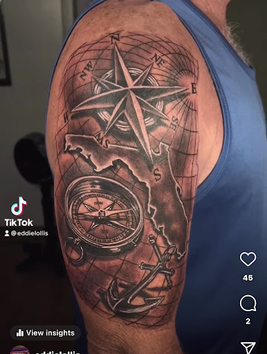 Explore tattoo ideas for swimmers, creative tattoo ideas in Pinellas Park, available at Lollis Studios Tattoo Company