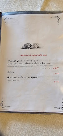 Taverna Al Castello à Vigoleno carte