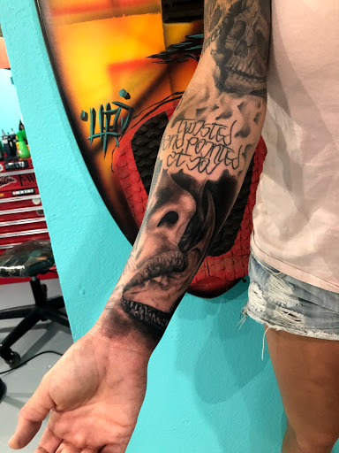 Explore sticker tattoo ideas, creative tattoo ideas in Buckeye, available at Irie Art in Ink