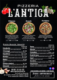 L'Antica Pizzeria Marengo à Toulouse menu