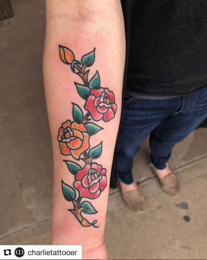 Explore construction worker tattoo ideas, creative tattoo ideas in Denver, available at Mile High Tattoo