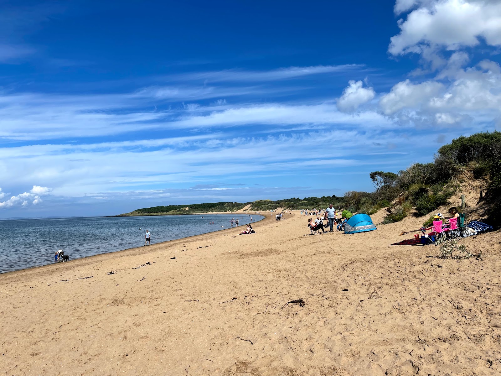 Zdjęcie Plaża Gullane z powierzchnią beżowy piasek