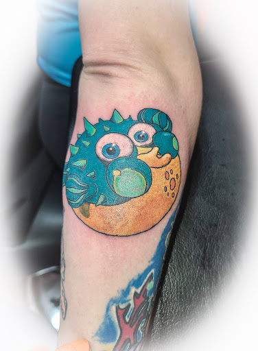 Explore curious george tattoo ideas, creative tattoo ideas in Logansport, available at Fatt Matts Tatts