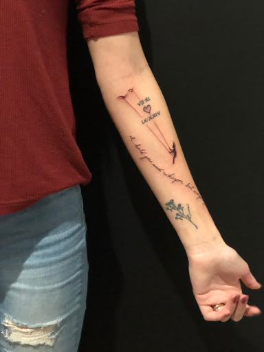 Explore simple outdoors tattoo ideas, creative tattoo ideas in Scarsdale, available at Damm Nice Tattoo & Body Art