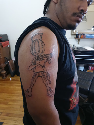 Explore tattoo cover up ideas on forearm, creative tattoo ideas in Victor, available at Rite of Passage Tattoo Inc