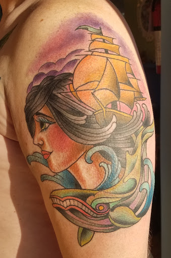 Explore brother matching tattoos ideas, creative tattoo ideas in Powell, available at Hummingbird Tattoo Studio