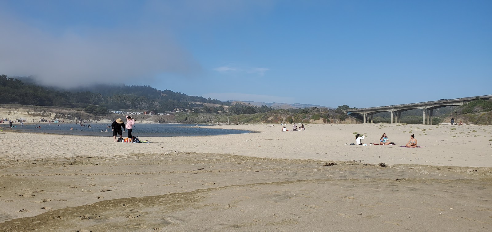 Photo of Pomponio Beach surrounded by mountains