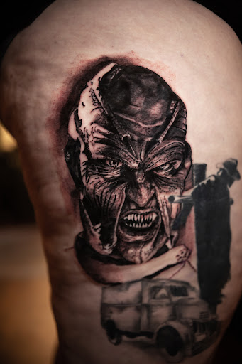 Explore sink or swim tattoo ideas, creative tattoo ideas in Seaside, available at Sacred 8 Studios