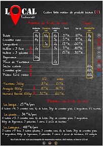 Carte du Local - Restaurant à Saint-Pierre-d'Oléron