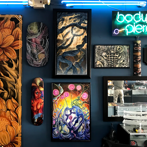 Explore polynesian sleeve tattoo ideas, creative tattoo ideas in Rockford, available at Euro Tattoo