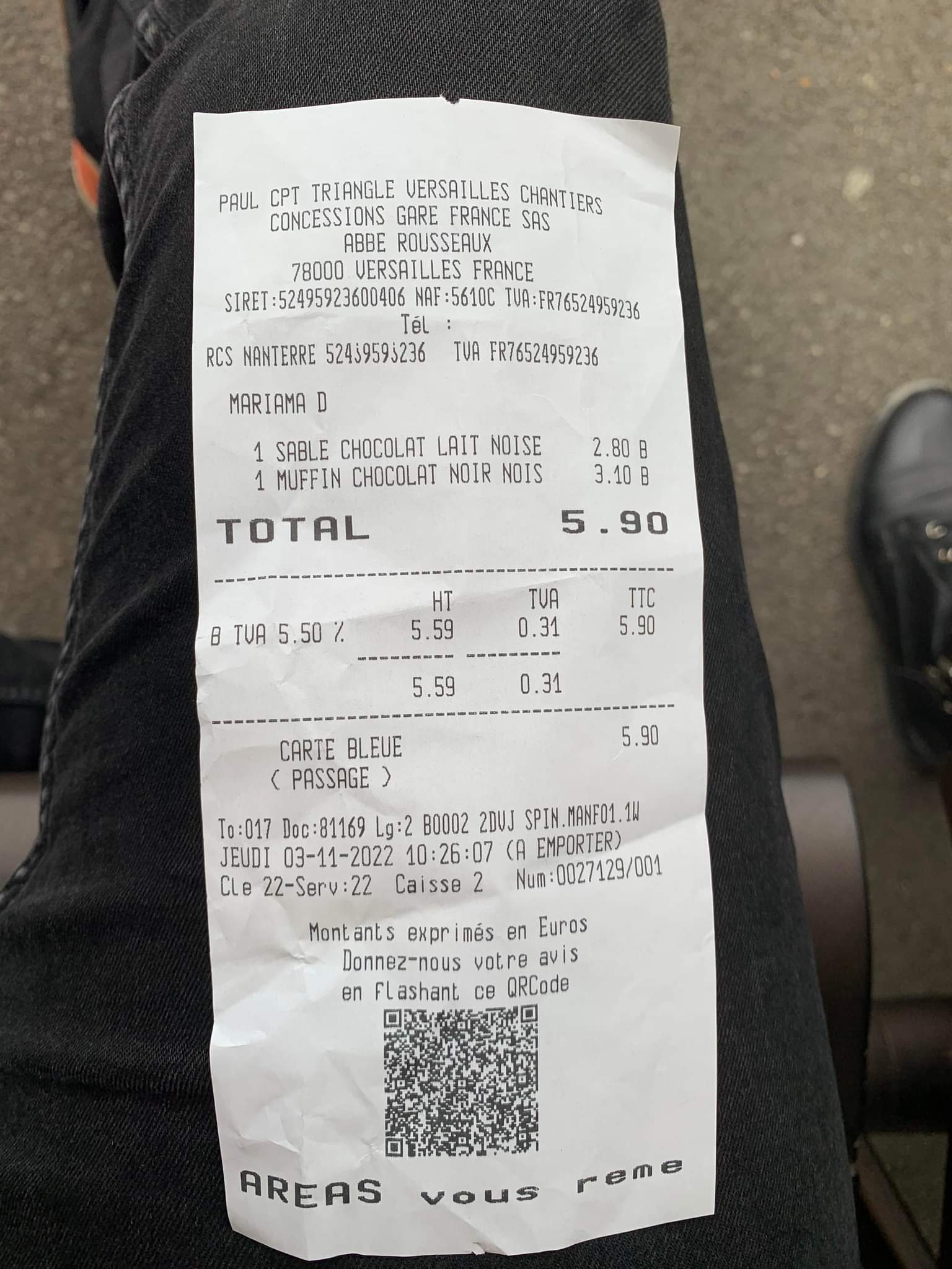 Photo n° 1 de l'avis de Mélina.e fait le 03/11/2022 à 10:43