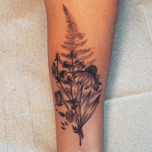 Explore mexican flag tattoo ideas, creative tattoo ideas in Fort Collins, available at Meadowlark Tattoo