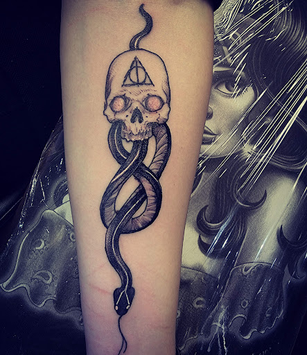 Explore mens color sleeve tattoo ideas, creative tattoo ideas in Scottsbluff, available at SCOTTSBLUFF TATTOO STUDIO