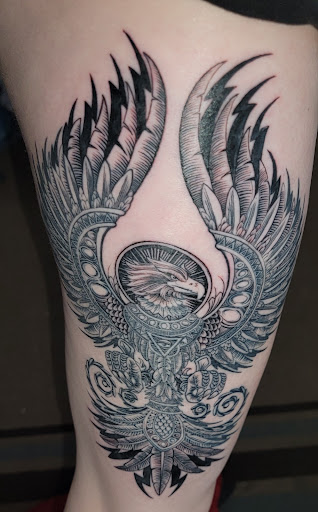 Explore eternal love tattoo ideas, creative tattoo ideas in Boston, available at Boston Barber & Tattoo Co.