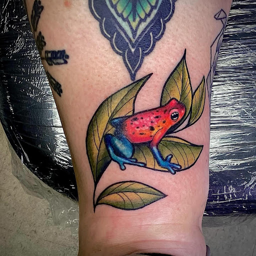 Explore world traveler tattoo ideas, creative tattoo ideas in Marietta, available at Monkeys Uncle Tattoo