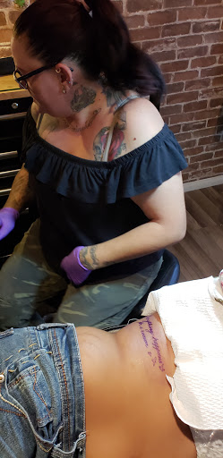 Explore memorial tattoo ideas for men, creative tattoo ideas in Hesperia, available at Logic Ink Tattoo & Piercing