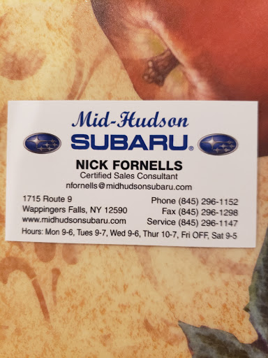 Car Dealer «Mid-Hudson Subaru», reviews and photos, 1715 U.S. 9, Wappingers Falls, NY 12590, USA