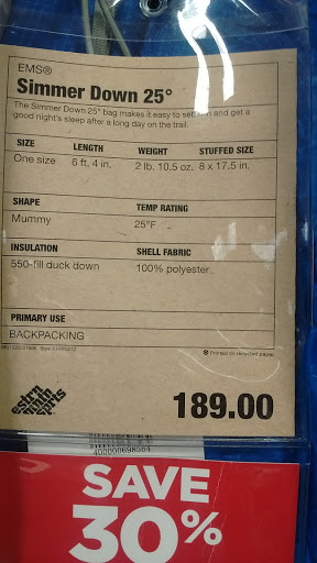 Outdoor Sports Store «Eastern Mountain Sports», reviews and photos, 1500 S Willow St, Manchester, NH 03103, USA