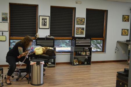Explore large tattoo cover up ideas, creative tattoo ideas in Grayslake, available at Black Lace Ink