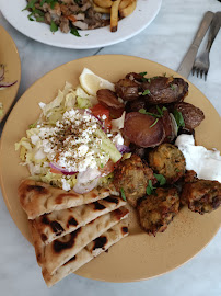 Souvláki du Restaurant grec Filakia, Petit Café d'Athènes à Paris - n°6