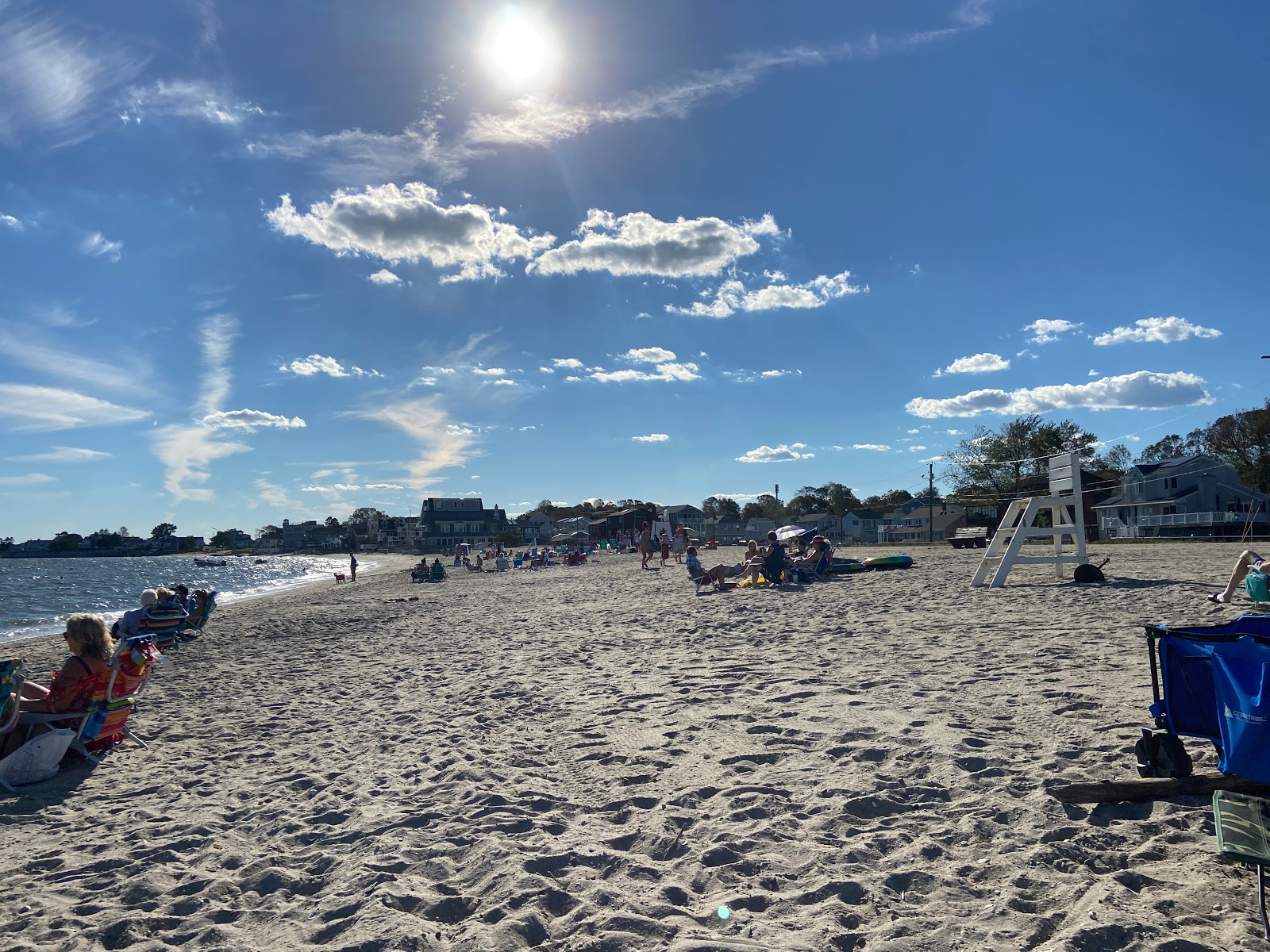 Bayview Beach的照片 带有明亮的沙子表面