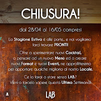 Menu du LAB. à Imola
