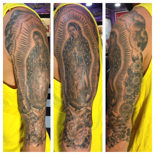 Explore shaded tattoo sleeve ideas, creative tattoo ideas in Sedona, available at Ascension Tattoo