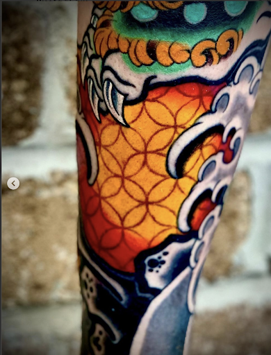 Explore face tattoo ideas male, creative tattoo ideas in Virginia Beach, available at Salt Water Tattoo