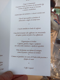 Carte du Ristorante Doccia à Arezzo