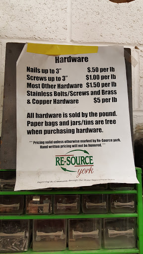 Home Improvement Store «Re-Source York», reviews and photos, 161 E 9th Ave, York, PA 17404, USA
