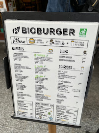 Restaurant Bioburger Le Marais à Paris (le menu)