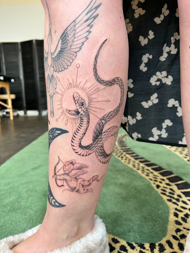 Explore under buttocks tattoo ideas, creative tattoo ideas in Portland, available at Midnight Tattoo