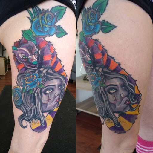 Explore st jude tattoo ideas, creative tattoo ideas in Portland, available at Art Immortal Tattoo and Piercing