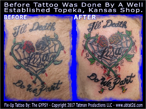Explore black metal tattoo ideas, creative tattoo ideas in Topeka, available at Artist Alley Studio Tattoos & Piercings