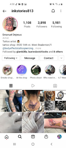 Tattoo Shop «bodyeffects tattoo», reviews and photos, 4530 14th St W, Bradenton, FL 34207, USA