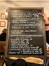 Restaurant français La Santine à Toulouse (le menu)