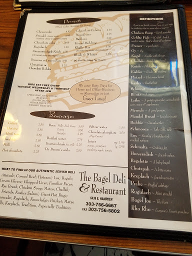 Deli «The Bagel Deli & Restaurant», reviews and photos, 6439 E Hampden Ave, Denver, CO 80222, USA