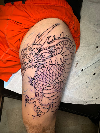 Explore marvel black panther tattoo ideas, creative tattoo ideas in Arlington, available at Benchmark Tattoos