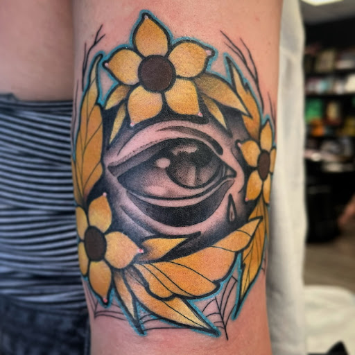 Explore bourbon tattoo ideas, creative tattoo ideas in Bradley, available at The 22 Tattoo Company