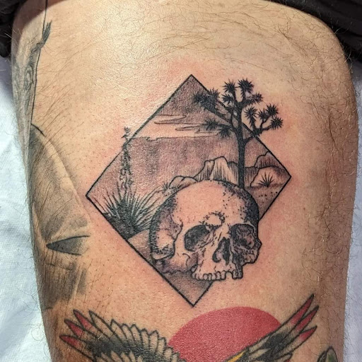 Explore american football tattoo ideas, creative tattoo ideas in Yucca Valley, available at Strata Tattoo Lab LLC
