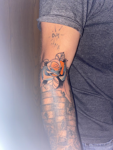 Explore dark angel tattoo ideas, creative tattoo ideas in Stevens Point, available at Against All Odds Tattoo
