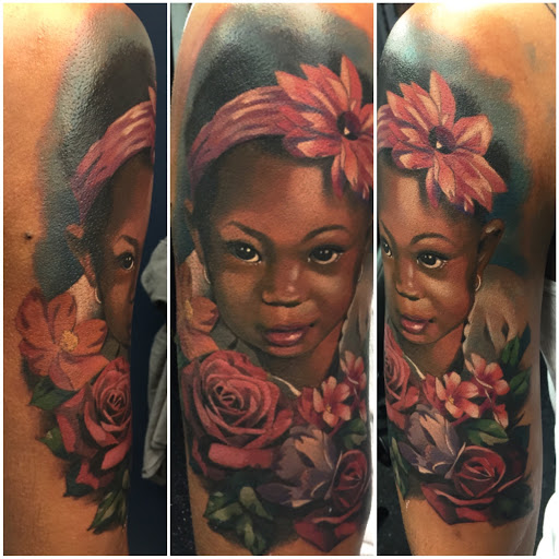 Explore small mermaid tattoo ideas, creative tattoo ideas in Trenton, available at Kiss of Ink Tattoo