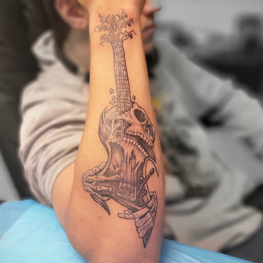 Explore sunflower sleeve tattoo ideas, creative tattoo ideas in Portsmouth, available at GREGS TATTOOS LLC