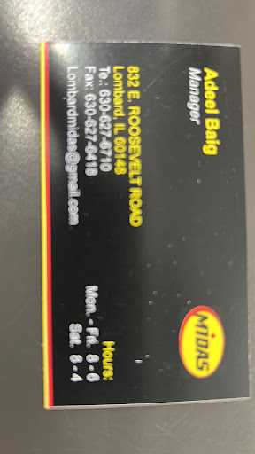 Car Repair and Maintenance «Midas», reviews and photos, 832 E Roosevelt Rd, Lombard, IL 60148, USA