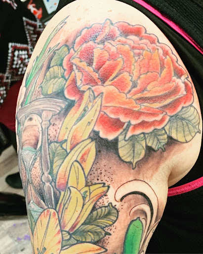 Explore dystopian tattoo ideas, creative tattoo ideas in Tacoma, available at Island Sons Ink