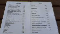Menu du Brunnenquellklause à Kriebstein