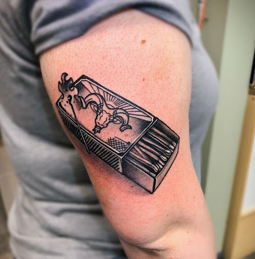 Explore dagger tattoo ideas, creative tattoo ideas in Rio Grande, available at 609 Tattoo