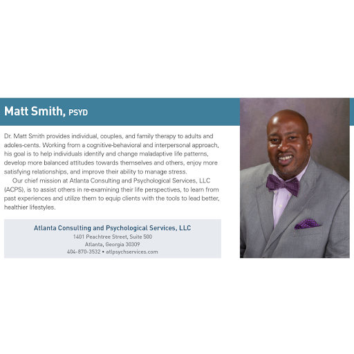 Atlanta Consulting & Psychological Services: Smith, Matthew L., II, PSYD